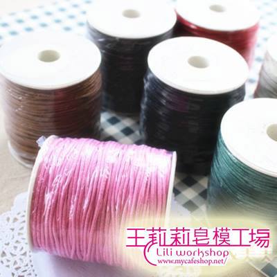 蠟繩-7  黑色蠟繩(寬1.5mm)*5碼 